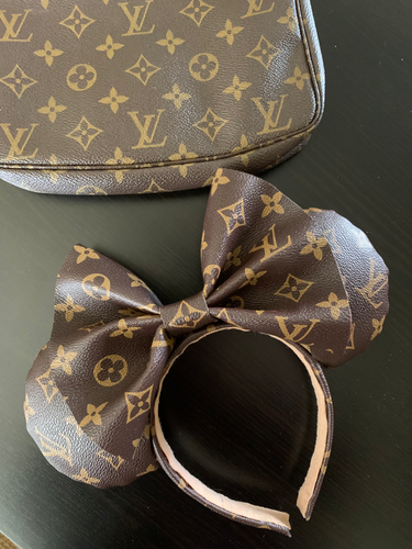 Disney Louis Vuitton inspired mouse ears.. . .